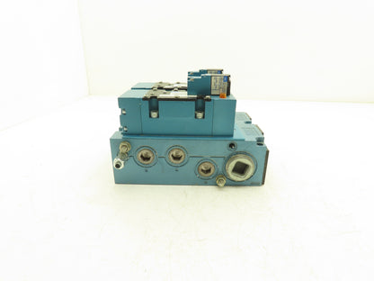 Mac MV-P3a-AADB-DM-DDAP-1DN Pneumatic Air 2 Valve/Manifold Assembly 24v 120psi