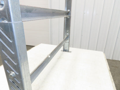 36"W Conveyor Leg Stationary Floor Support 30" to 43"H Galvanized
