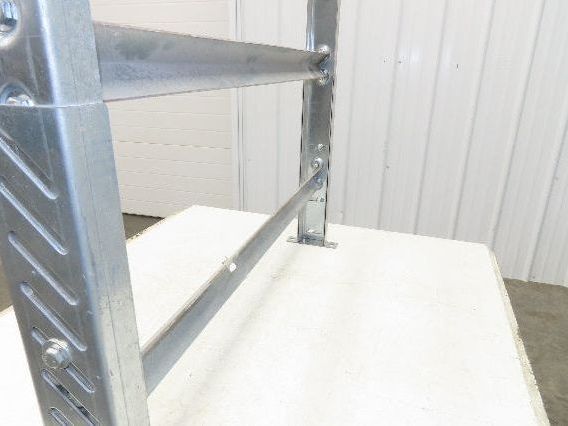 36"W Conveyor Leg Stationary Floor Support 30" to 43"H Galvanized