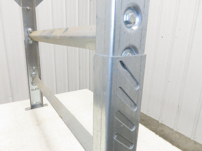 36"W Conveyor Leg Stationary Floor Support 30" to 43"H Galvanized