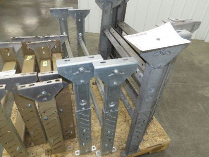 36"W Conveyor Leg Stationary Floor Support 30" to 43"H Galvanized