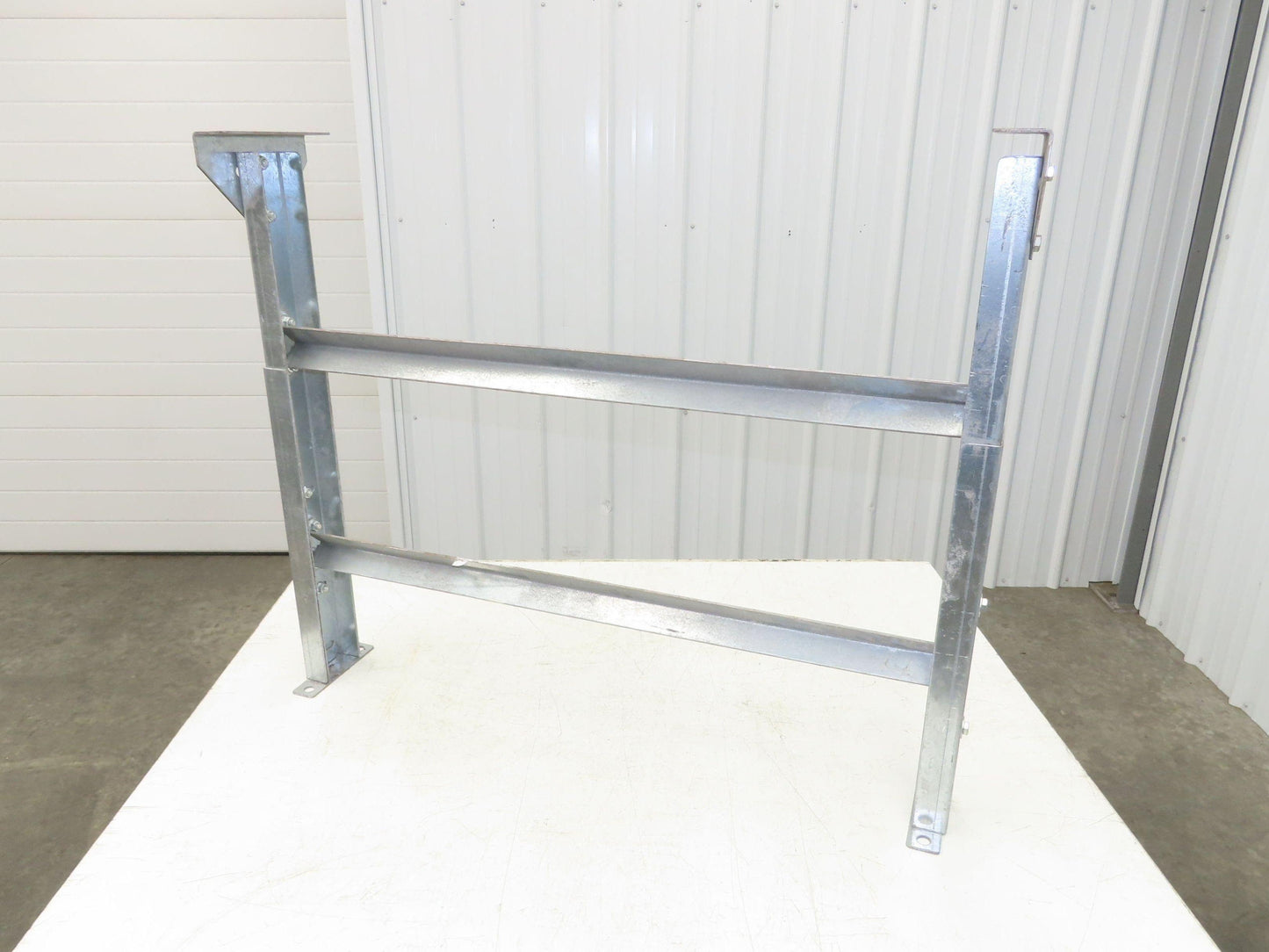 36"W Conveyor Leg Stationary Floor Support 30" to 43"H Galvanized