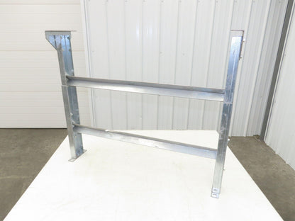 36"W Conveyor Leg Stationary Floor Support 30" to 43"H Galvanized