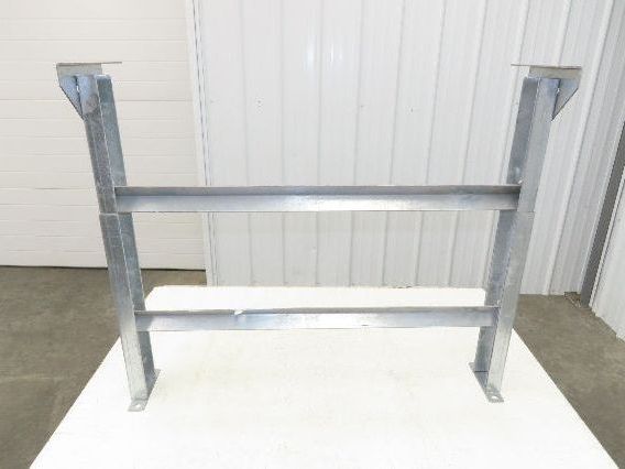 36"W Conveyor Leg Stationary Floor Support 30" to 43"H Galvanized