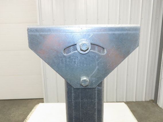 36"W Conveyor Leg Stationary Floor Support 30" to 43"H Galvanized