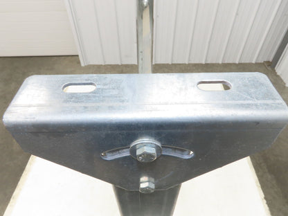 36"W Conveyor Leg Stationary Floor Support 30" to 43"H Galvanized