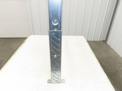 36"W Conveyor Leg Stationary Floor Support 30" to 43"H Galvanized