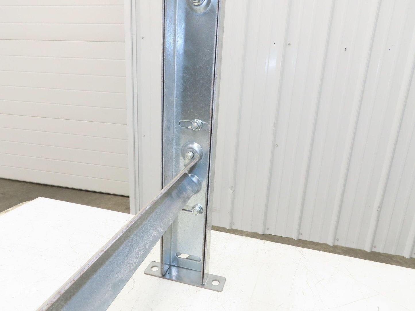 36"W Conveyor Leg Stationary Floor Support 30" to 43"H Galvanized