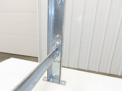 36"W Conveyor Leg Stationary Floor Support 30" to 43"H Galvanized