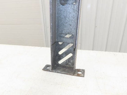 33-3/4"W Conveyor Leg Stationary Floor Support 30" to 43"H Galvanized