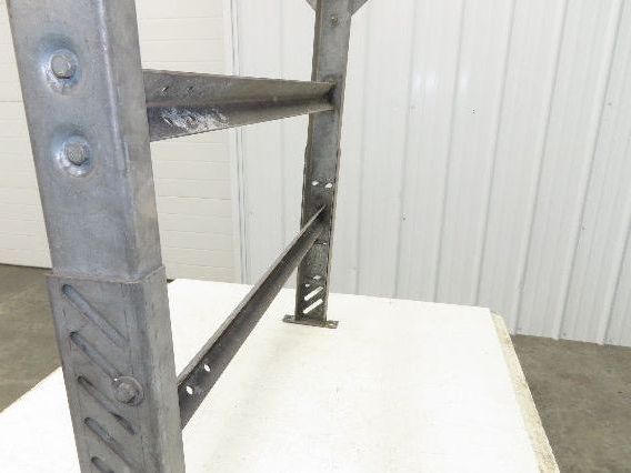 33-3/4"W Conveyor Leg Stationary Floor Support 30" to 43"H Galvanized