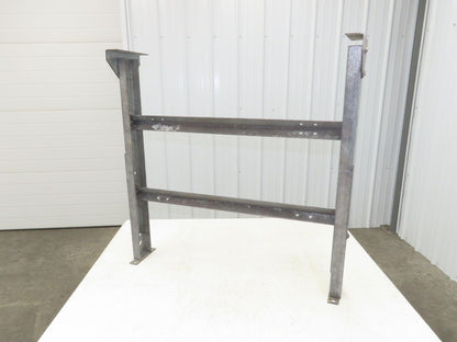33-3/4"W Conveyor Leg Stationary Floor Support 30" to 43"H Galvanized