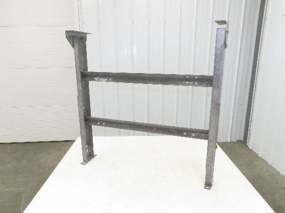 33-3/4"W Conveyor Leg Stationary Floor Support 30" to 43"H Galvanized