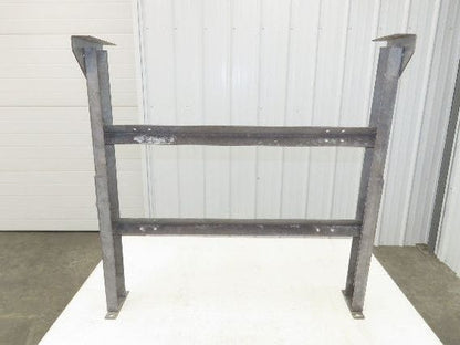 33-3/4"W Conveyor Leg Stationary Floor Support 30" to 43"H Galvanized