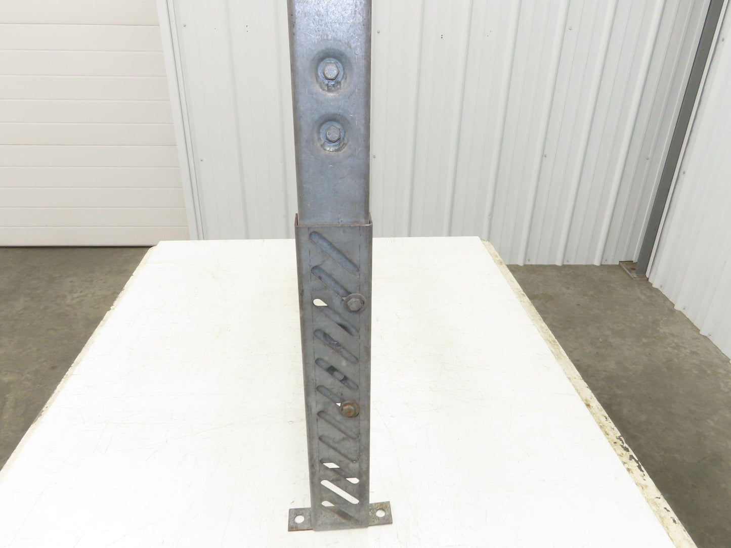 33-3/4"W Conveyor Leg Stationary Floor Support 30" to 43"H Galvanized