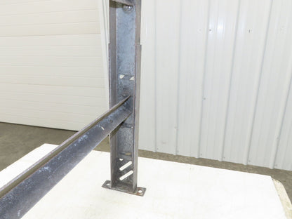 33-3/4"W Conveyor Leg Stationary Floor Support 30" to 43"H Galvanized