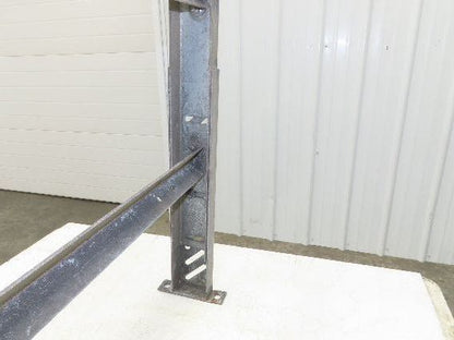 33-3/4"W Conveyor Leg Stationary Floor Support 30" to 43"H Galvanized
