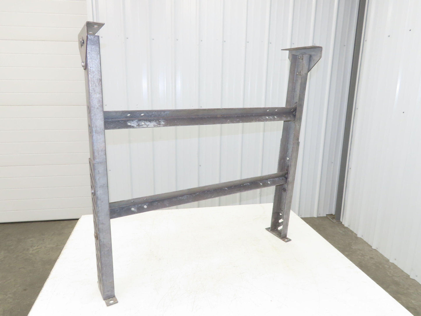 33-3/4"W Conveyor Leg Stationary Floor Support 30" to 43"H Galvanized