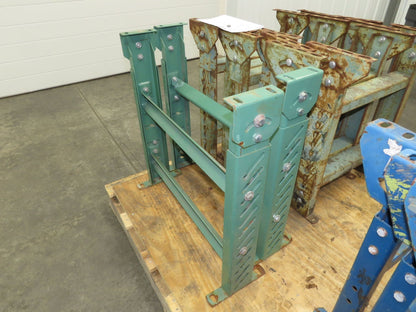 24"W Conveyor Leg Stationary Floor Support GREEN 24" to 38-1/2"H