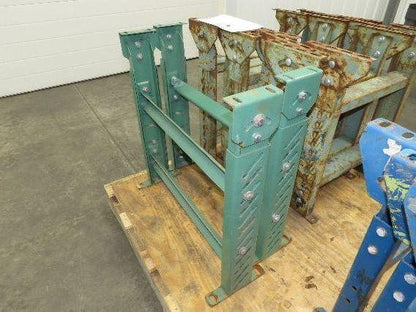 24"W Conveyor Leg Stationary Floor Support GREEN 24" to 38-1/2"H