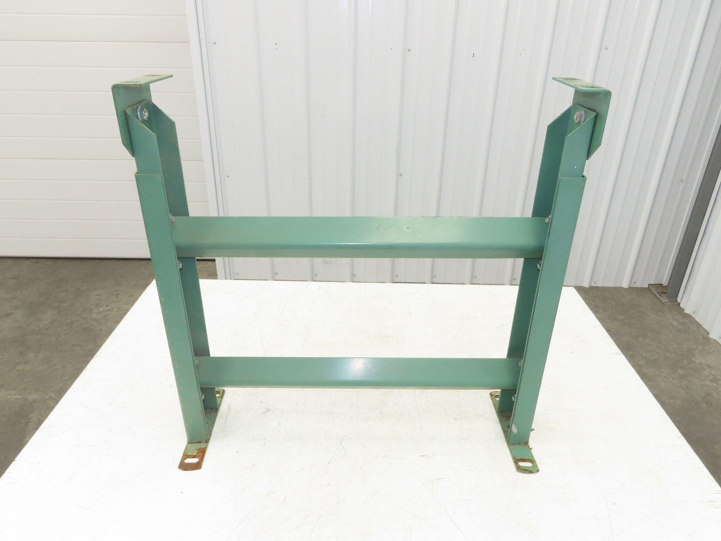 24"W Conveyor Leg Stationary Floor Support GREEN 24" to 38-1/2"H