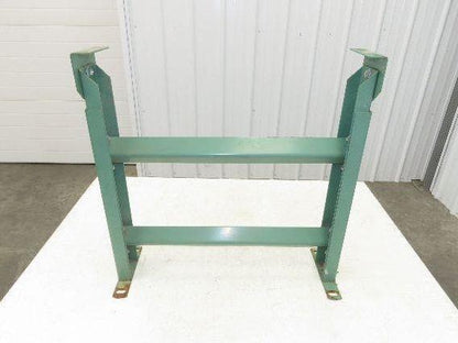 24"W Conveyor Leg Stationary Floor Support GREEN 24" to 38-1/2"H