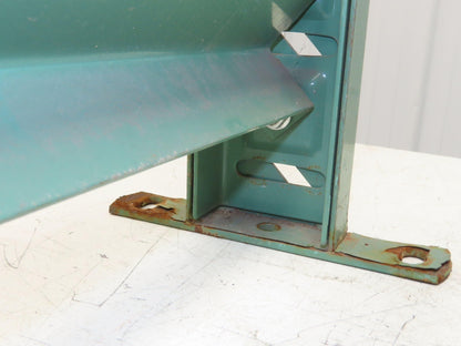 24"W Conveyor Leg Stationary Floor Support GREEN 24" to 38-1/2"H