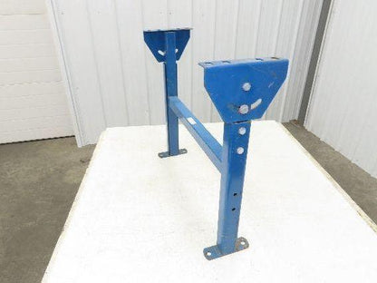 24-1/2"W Conveyor Leg Stationary Floor Support BLUE 22" to 36"H
