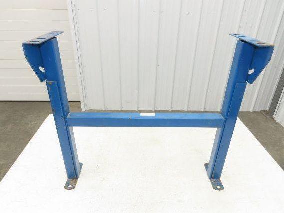 24-1/2"W Conveyor Leg Stationary Floor Support BLUE 22" to 36"H