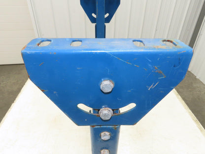 24-1/2"W Conveyor Leg Stationary Floor Support BLUE 22" to 36"H