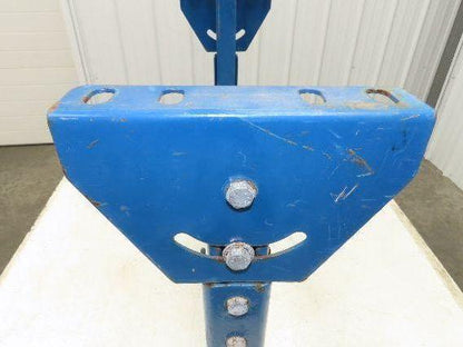 24-1/2"W Conveyor Leg Stationary Floor Support BLUE 22" to 36"H