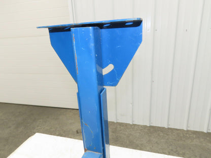 24-1/2"W Conveyor Leg Stationary Floor Support BLUE 22" to 36"H