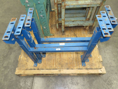 24-1/2"W Conveyor Leg Stationary Floor Support BLUE 22" to 36"H