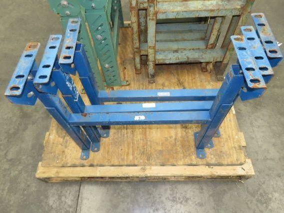 24-1/2"W Conveyor Leg Stationary Floor Support BLUE 22" to 36"H