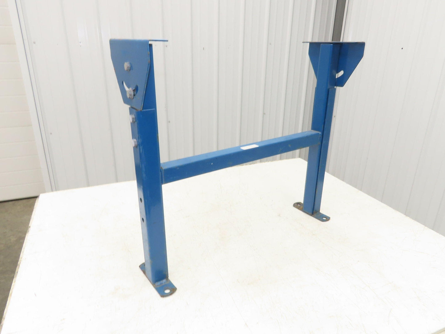 24-1/2"W Conveyor Leg Stationary Floor Support BLUE 22" to 36"H