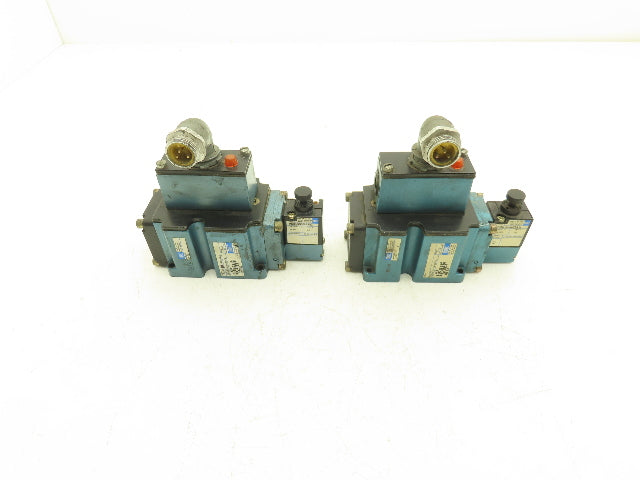 Mac 6513B-000-PM-593DA Pneumatic 4/2 Solenoid Valve 24VDC PME-593DAAG  Lot of 2