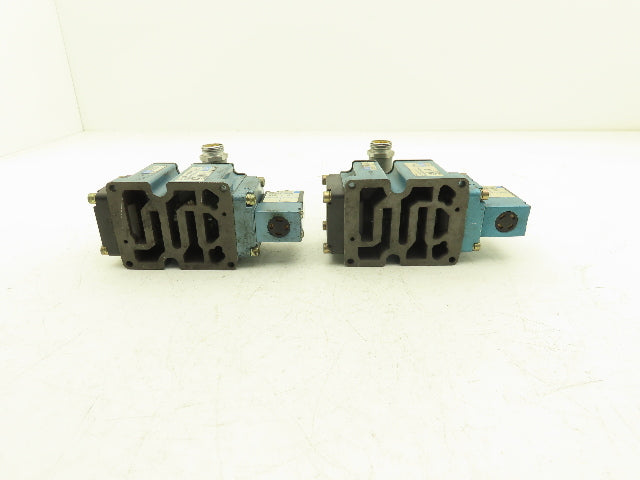Mac 6513B-000-PM-593DA Pneumatic 4/2 Solenoid Valve 24VDC PME-593DAAG  Lot of 2
