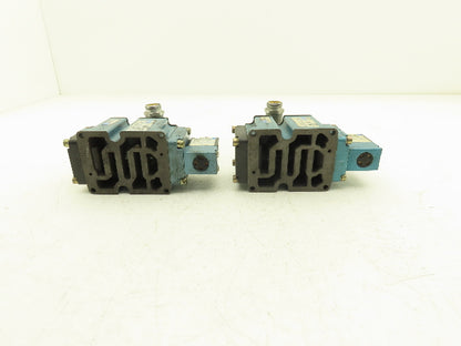 Mac 6513B-000-PM-593DA Pneumatic 4/2 Solenoid Valve 24VDC PME-593DAAG  Lot of 2