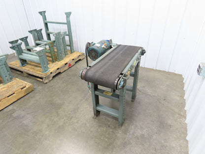 Hytrol 14"x 35" Slider Bed Conveyor 11" Belt .5Hp 230/460V 3PH 34 FPM