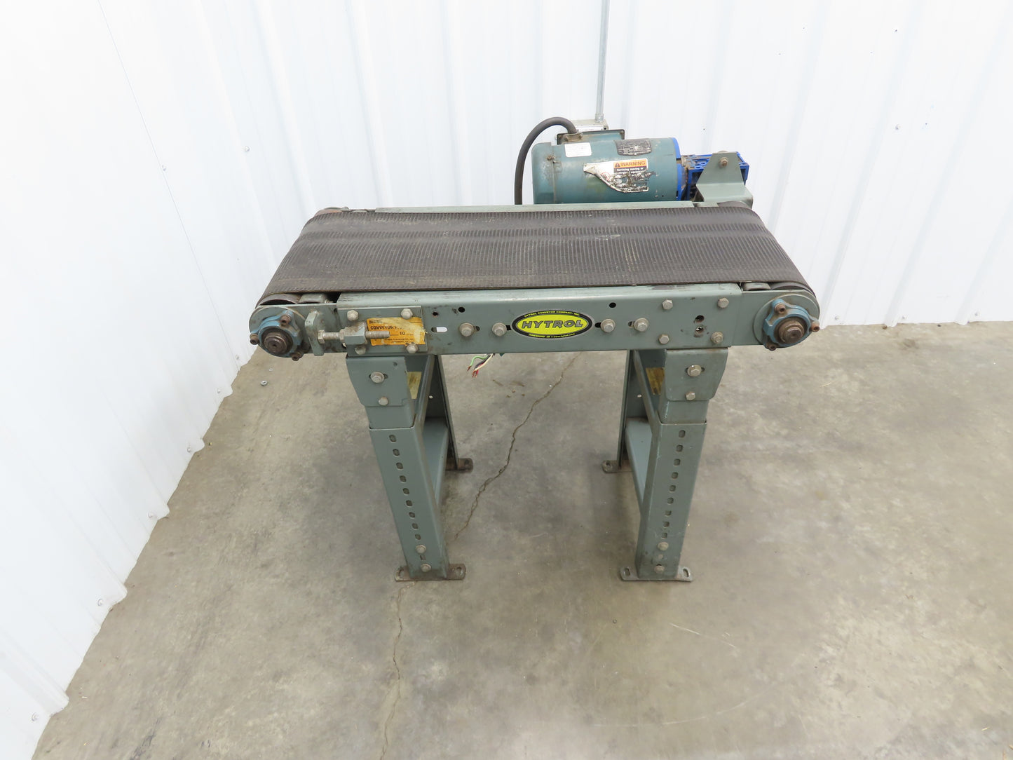 Hytrol 14"x 35" Slider Bed Conveyor 11" Belt .5Hp 230/460V 3PH 34 FPM