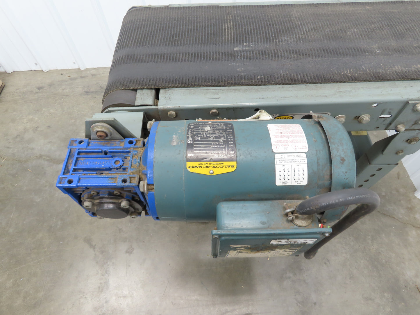 Hytrol 14"x 35" Slider Bed Conveyor 11" Belt .5Hp 230/460V 3PH 34 FPM