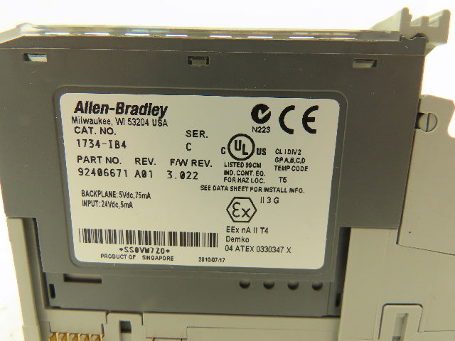 Allen Bradley 1734-IB4 Digital Input Module 4 Channel 24vDC F/W 3.022 Lot of 4