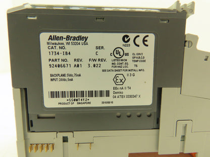 Allen Bradley 1734-IB4 Digital Input Module 4 Channel 24vDC F/W 3.022 Lot of 3