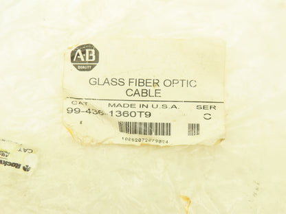 Allen Bradley 99-436-1360T9 Glass Fiber Optic Cable Stainless 30Ft Length Ser C