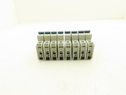 Allen Bradley 1489-A1C010 | 1489-A1C020 Circuit Breaker 1-Pole 1A/2A Lot of 8