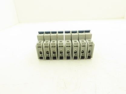 Allen Bradley 1489-A1C010 | 1489-A1C020 Circuit Breaker 1-Pole 1A/2A Lot of 8