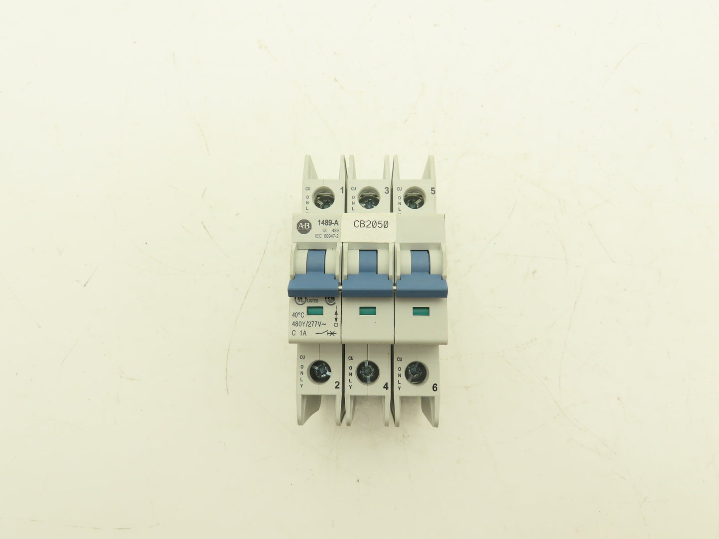 Allen Bradley 1489A3C010 | AB-5329 1489-A3C010 Circuit Breaker 3-Pole 1A 480v