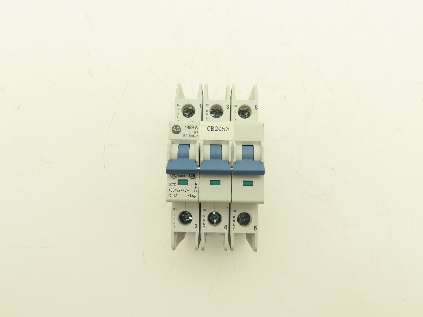 Allen Bradley 1489A3C010 | AB-5329 1489-A3C010 Circuit Breaker 3-Pole 1A 480v