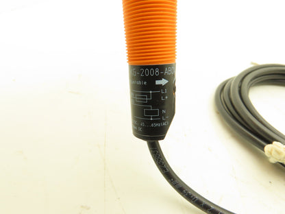 IFM Efector KG0009 Capacitive Sensor 18mm Barrel Type 20-250V AC/DC NO