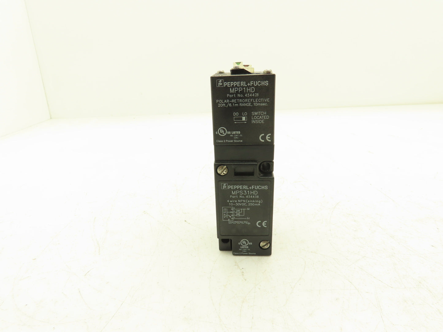 Pepperl+Fuchs Photoelectric Sensor Scanning Head 4 Wire NPN Base Retroreflective
